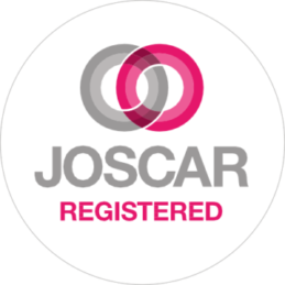 JOSCAR Registered Circular sticker.