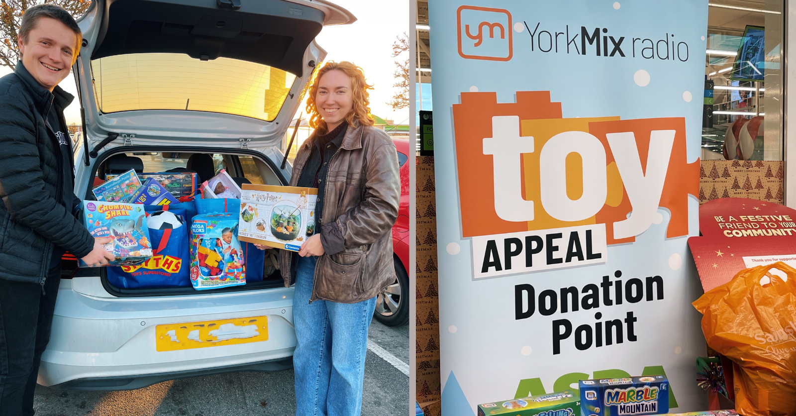 YorkMix radio.  Toy Appeal Donation Point.